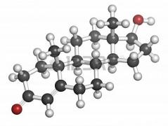 18805983 la testosterona hormona sexual masculina modelo molecular los atomos se representan como esferas con