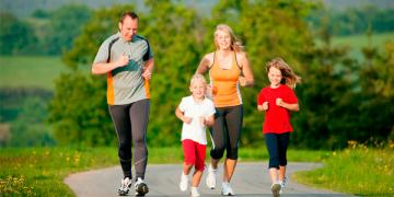 deporte familia correr
