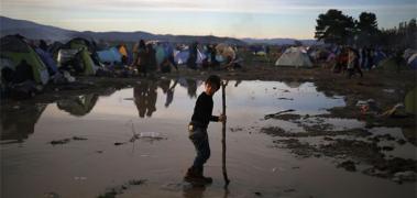 niño refugiado
