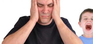 padre estresado
