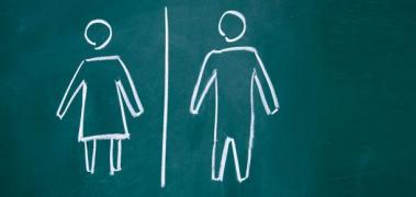 pizarra hombre mujer