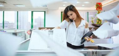 trabajo estres papeles