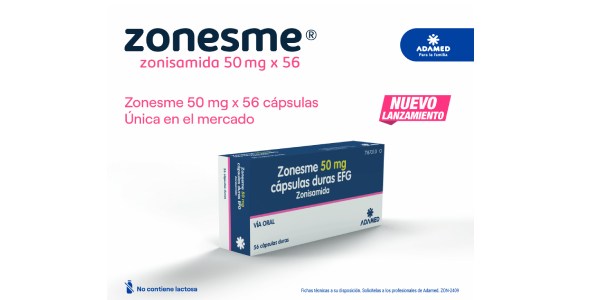 Adamed lanza una nueva presentación de Zonesme® (zonisamida), indicado para el tratamiento de la epilepsia, única en el mercado y que facilita la adherencia del paciente